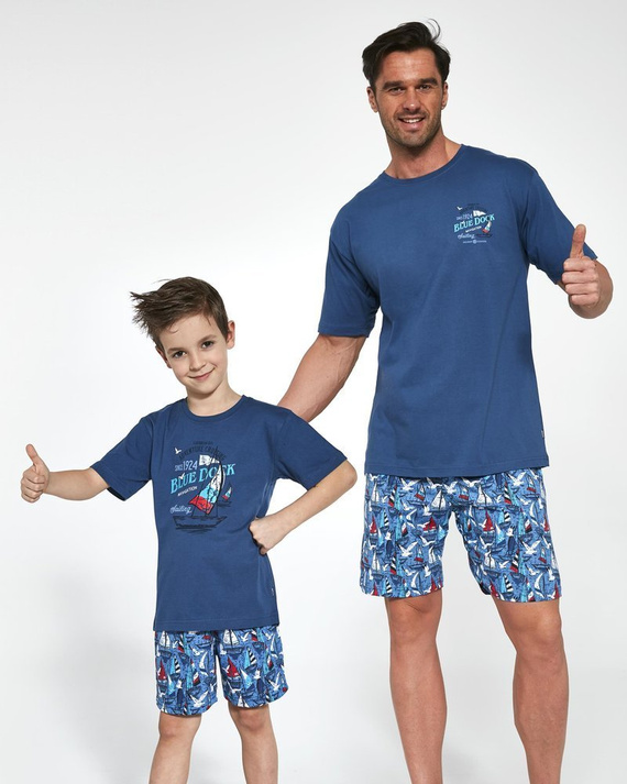 789,790/96 BLUE DOCK Piżama Chłopięca Cornette - jeans