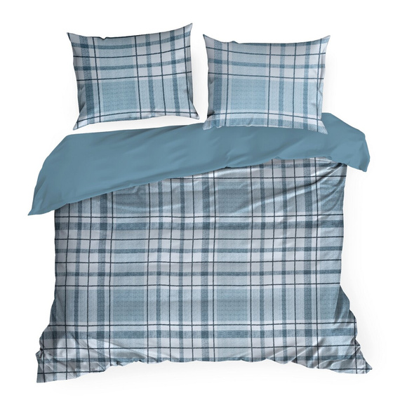 Eurofirany SPRING 95 pościel satyna bawełniana 100% krata Oeko-Tex