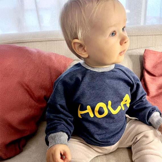 Hello World Bluza dresowa Eevi - granatowa