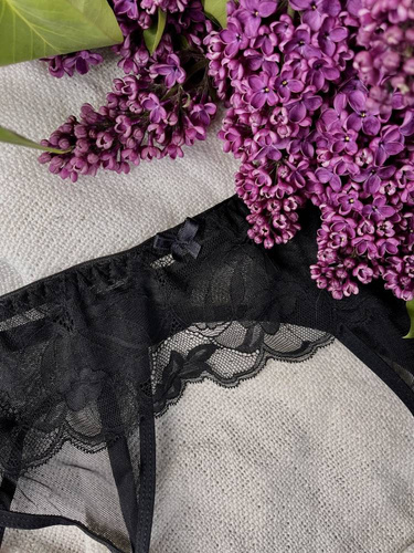 701 Florencja Pas do pończoch Forex - czarny