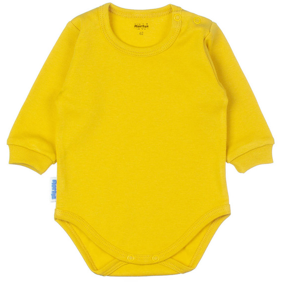 Body niemowlęce długi rękaw Martex musztardowy