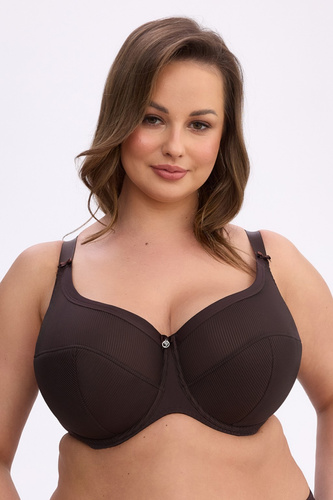 Biustonosz semi soft BS1058 Maxi Sonia Gaia brązowy – stabilne podtrzymanie