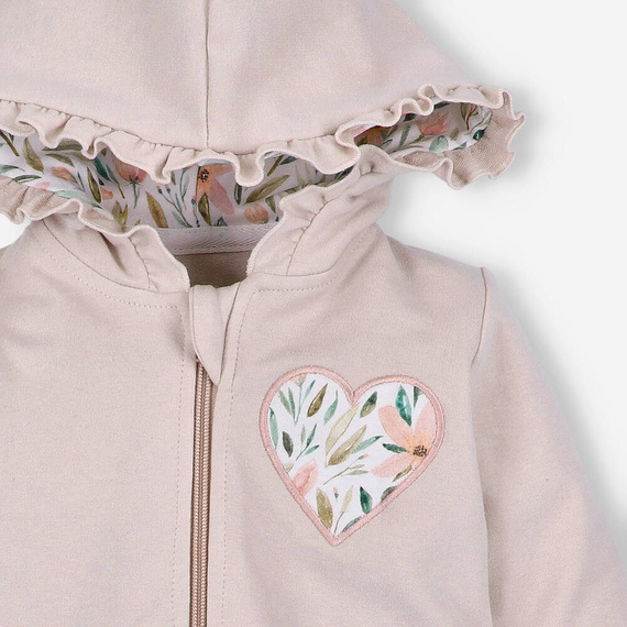 Pink Flowers Bluza dresowa z bawełny organicznej Nini różowy 