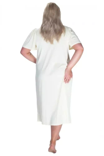 86584 Diana Summer koszula nocna damska Mewa kremowy