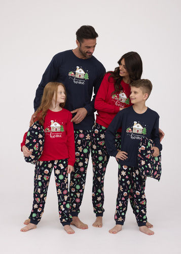 593/157 966/157 Home Piżama chłopięca Cornette granatowy