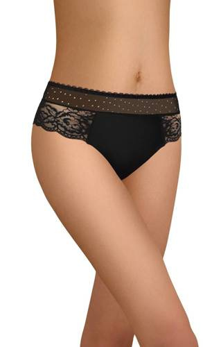 111 Stringi  Damskie Modo  -czarny