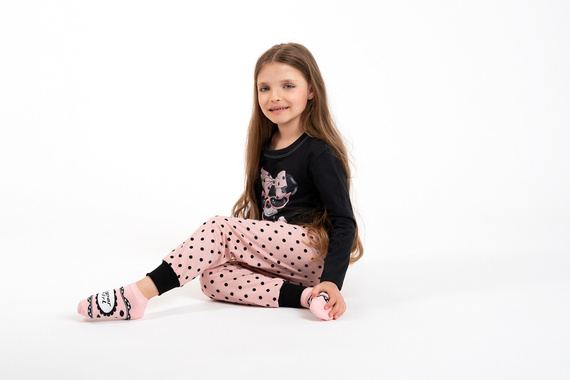 Bonilla Piżama dziewczęca Italian Fashion - czarny/druk 
