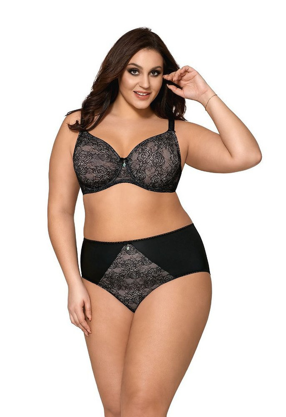 1755 Miękki Biustonosz Ava czarny