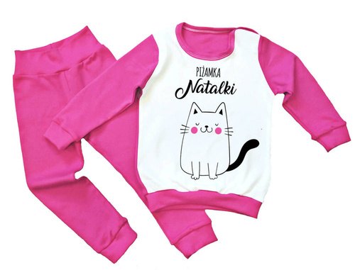 Kotek Piżamka dziecięca z imieniem Moocha