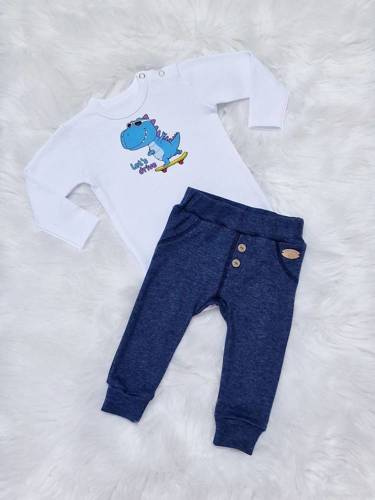 Let's Drive Body z długim rękawem Bambarillo biały