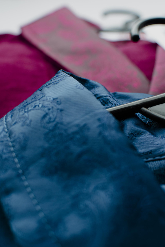 866 Noble Szlafrok męski welurowy De Lafense – krótki, elegancki, bawełna - jeans