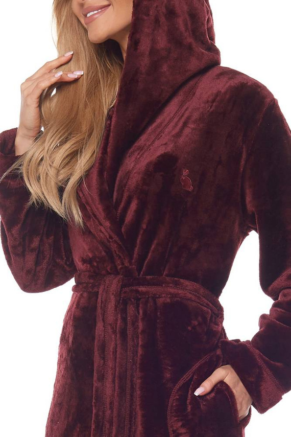 2121 Rabbit Szlafrok Damski L&L - perła 