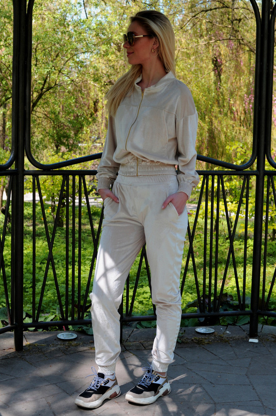 Goldenia Beige Dresowy komplet damski Merribel