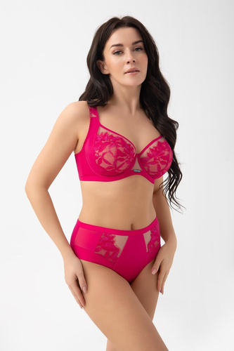 Figi Gorsenia F029 Amaris Amarant Mikrofibra Koronka Komfort Premium