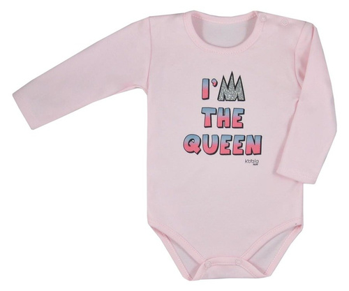 Body niemowlęce "QUEEN" Koala różowe