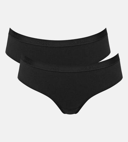 Go Casual Hipster Figi Damskie 2-pak Sloggi - black