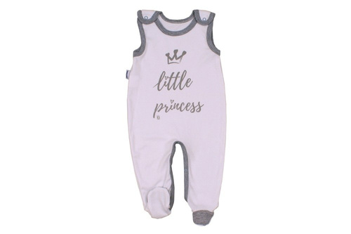 Śpioch bawełniany "LITTLE PRINCESS" Terjan biały