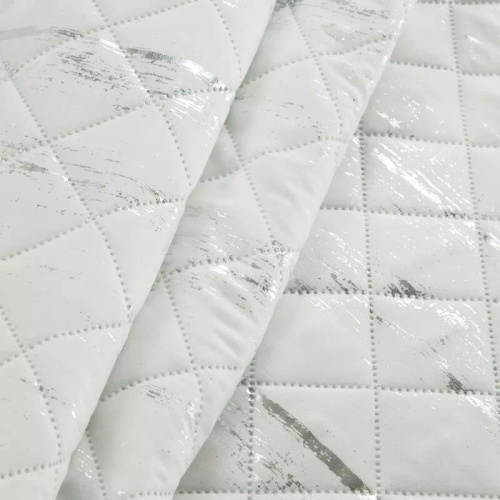 Blink 1 narzuta dekoracyjna Design91 biały/srebrny