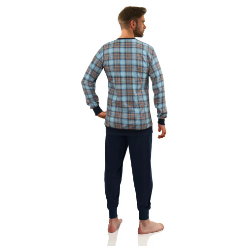 2576/41 Piżama Męska Sesto Senso - granatowy