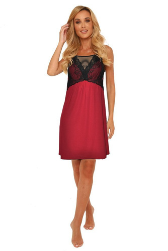 485 Artemise Koszula nocna na ramiączkach Forex - bordowy