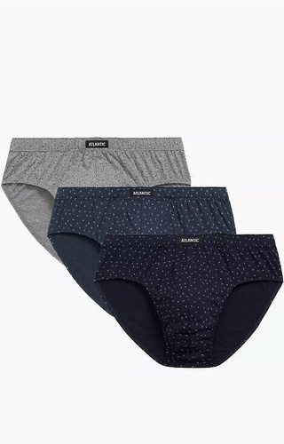 3MP-181 A'3 Slipy męskie Atlantic - granatowy-szary