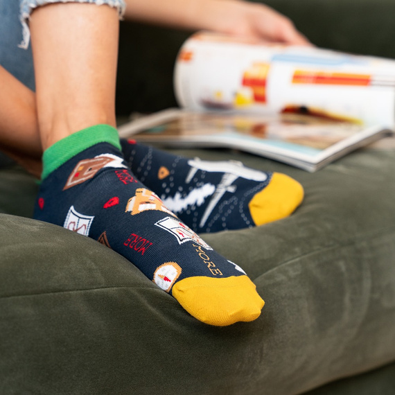 035 Zakostki Męskie Asymetryczne More - granatowy 012