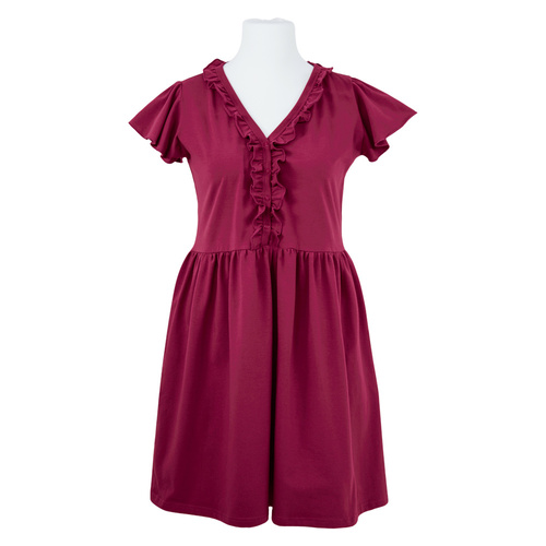 Linda Koszula Nocna ciążowa do karmienia Eevi- bordowa