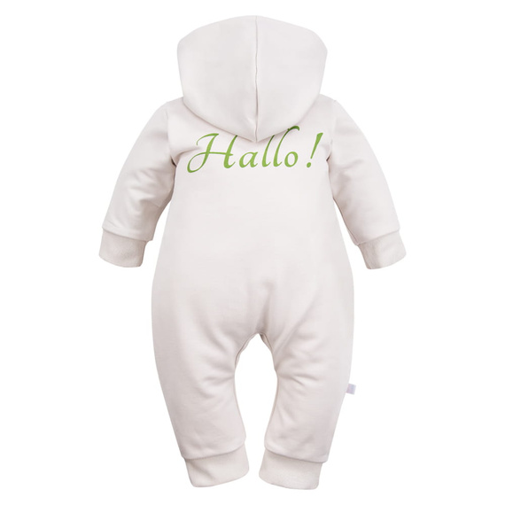 Hallo Kombinezon dresowy z kapturem Eevi - ecru