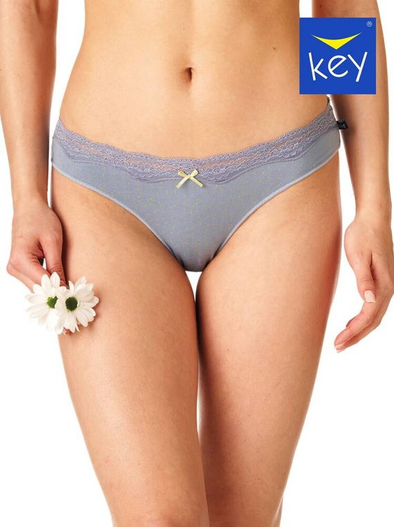 LPR 673 A'2 Figi damskie 2-pak Key lemon szary