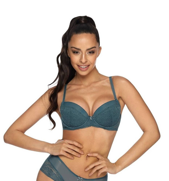 M-3317/11 Polly Biustonosz Push-Up Mat niebieski
