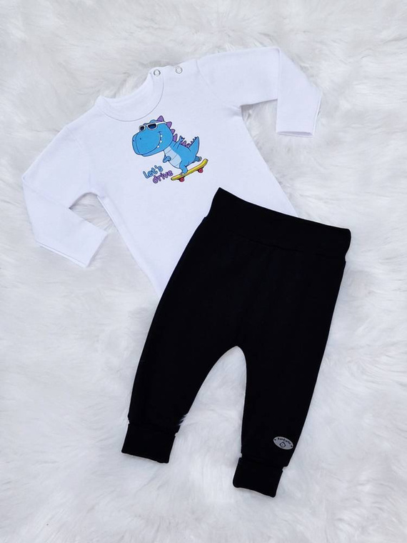 Let's Drive Body z długim rękawem Bambarillo biały