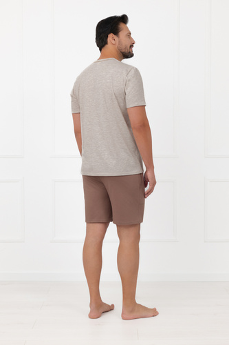 Piżama męska Shiba Italian Fashion 100% bawełna szorty krótki rękaw