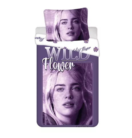 Pościel bawełniana Billie Eilish 140x200 Jerry Fabrics z zamkiem