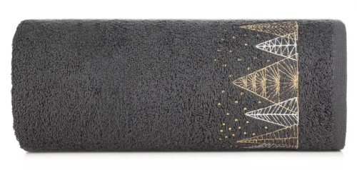 Santa 21 ręcznik świąteczny choinki Eurofirany stalowy