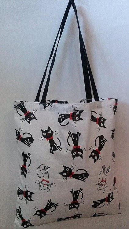 Kwiatki wzór serwetki torba bawełniana na zakupy szary