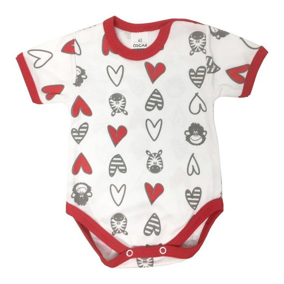 55121966  Body z krótkim rękawem "Love" Oscar Kids