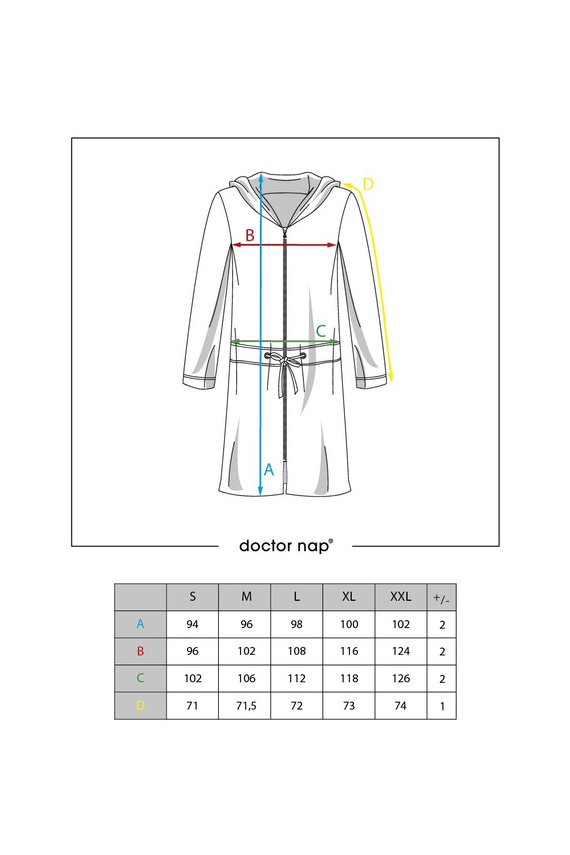 1008 Szlafrok damski Doctor Nap - deep blue