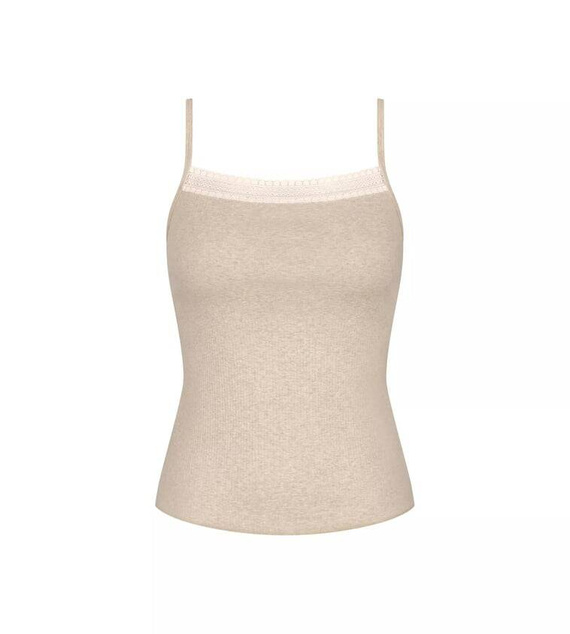 GO Ribbed Spaghetti Top na ramiączkach Sloggi - Grey Combination