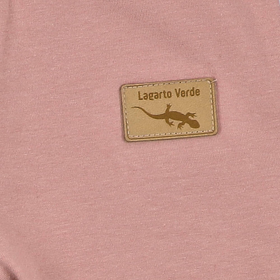 KAR-0041/BRO Legginsy dziewczęce Lagarto Verde -  brudny róż