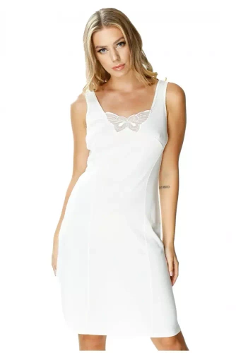 6278 Papilo halka koszula nocna damska Mewa ecru