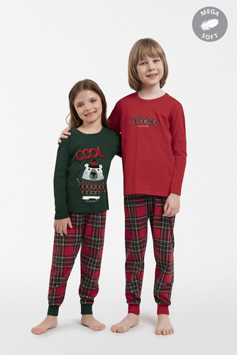 Tess Piżama dziecięca Italian Fashion - zielony/druk