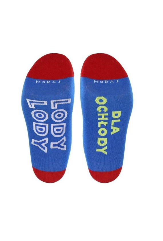 CMLW350-019/2 Skarpety męskie Walentynki Moraj -niebieski szary