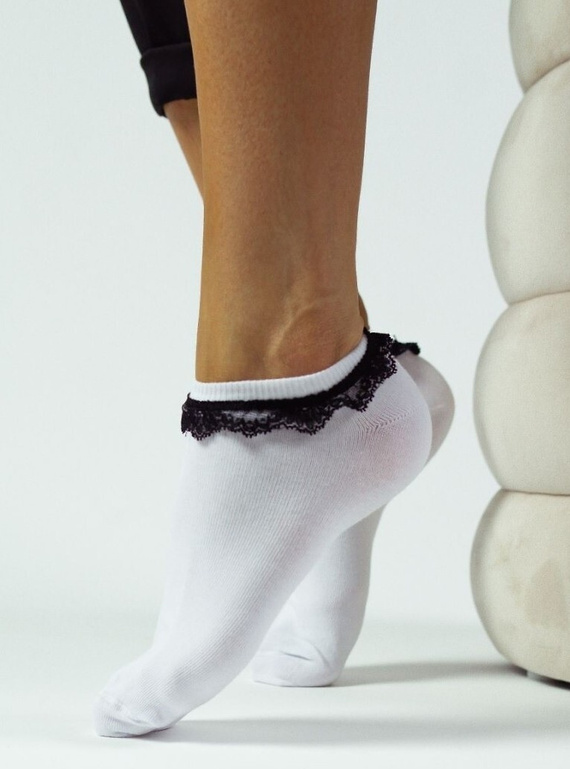 0941 Stopki Damskie Milena -2 biały