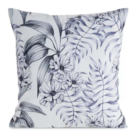 Poszewka 45x45 Mink 30 Eurofirany welur kwiaty dekoracyjna