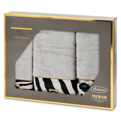 Eva 22 Komplet ręczników pantera Eurofirany - srebrny