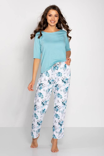 Eternal Love Piżama damska Momenti Per Me aqua