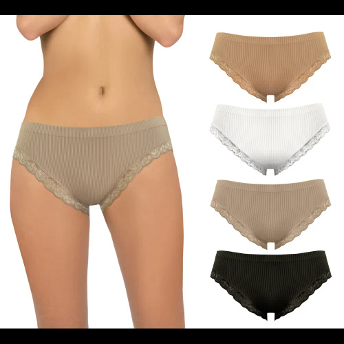 Figi damskie Sesto Senso 6108 koronka bezszwowe elastyczne komfort sabia