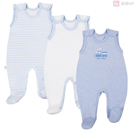 Śpioch bawełniany "TINY" Ewa Klucze- niebieski