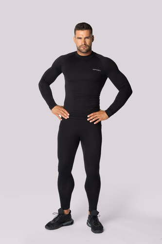 Alpha Legginsy termoaktywne męskie Spaio black