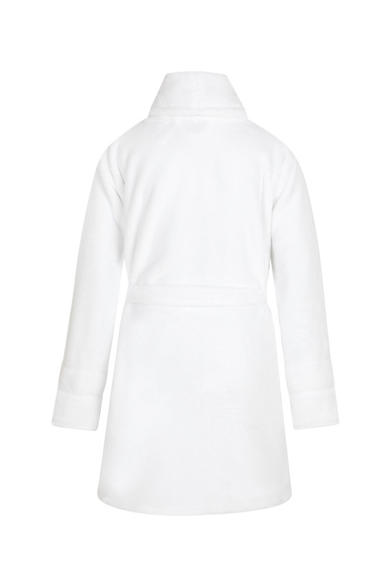 Calido Szlafrok dziecięcy polarowy ByShelly - biały